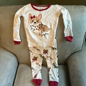 EEUC Gymboree Christmas Corgi Puppy Pajamas 2T and 18-24 m month